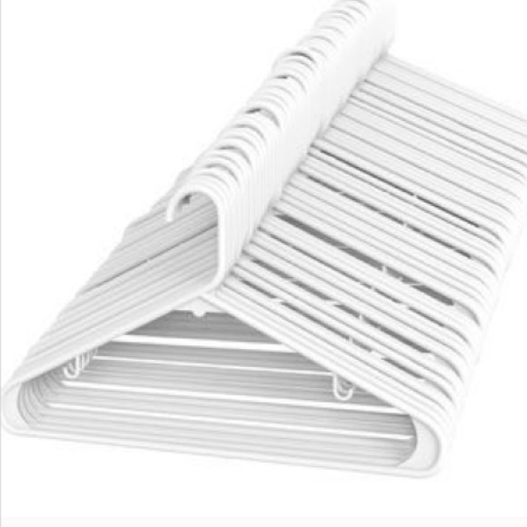 10pcs white clothes hanger